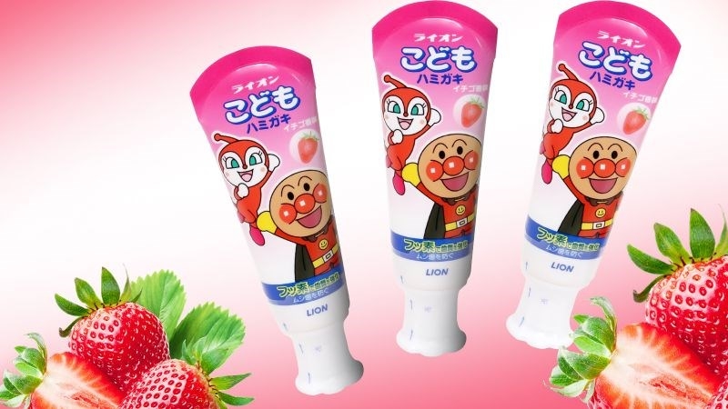 Kem đánh răng nuốt được cho bé LION Kodomo Nhật Bản từ 12 tháng tuổi 40g