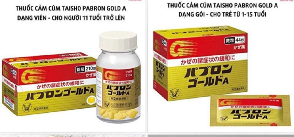 Thuốc Cảm cúm cho người lớn Taisho Pabron Gold