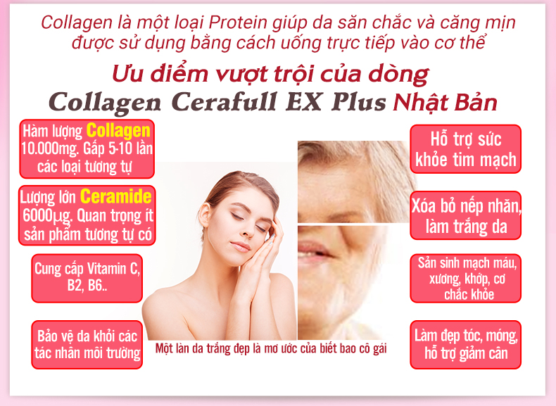 Nước uống Collagen Cerafull EX Plus